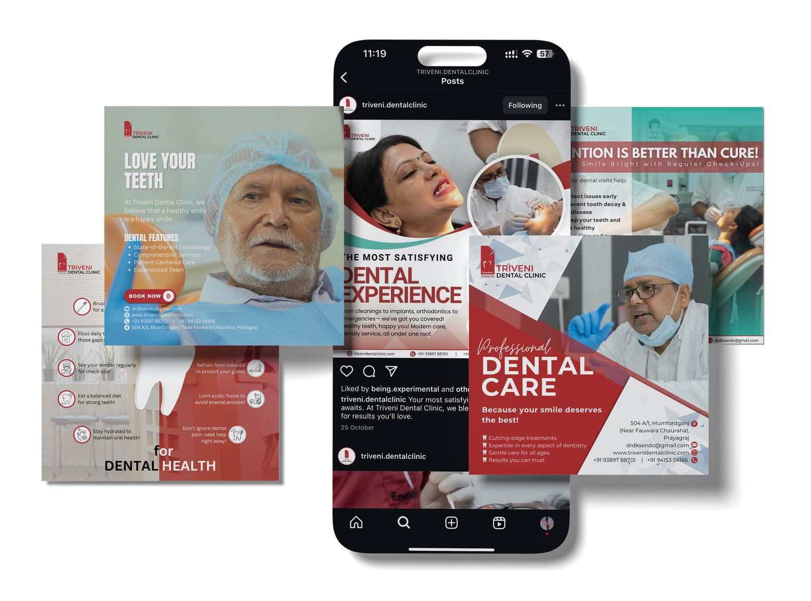TRIVENI DENTAL CLINIC SOCIAL MEDIA ADS